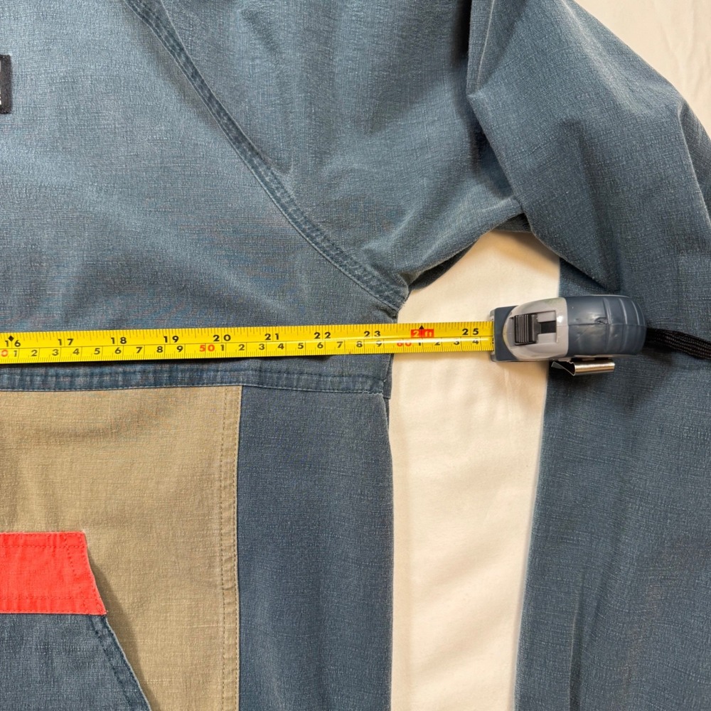 Billabong Mens Colorblock Half Zip Hooded Anorak Jacket Surf Y2K Style L - Picture 5 of 7